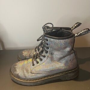 Dr. Martens kids boots iridescent size 2 preloved